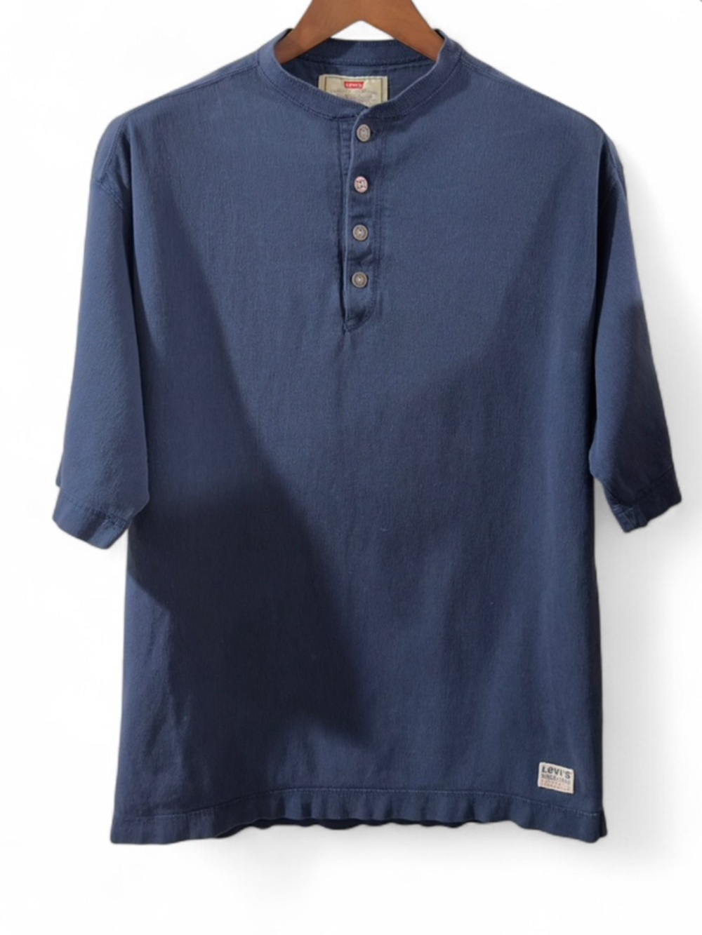 VTG Levi's Short-Sleeve Ribbed Henley Size Men’s Large